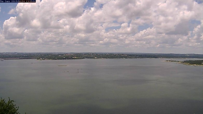 Lake Travis webcam, June 24, 2015 12:40 PM CT