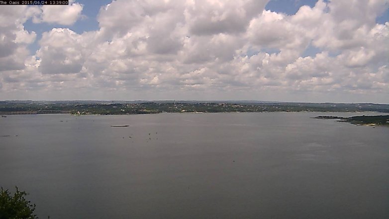 Lake Travis webcam, June 24, 2015 12:45 PM CT