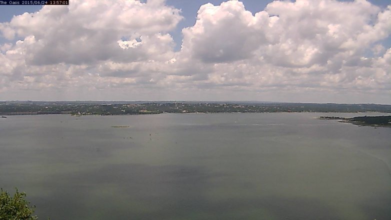 Lake Travis webcam, June 24, 2015 1:05 PM CT