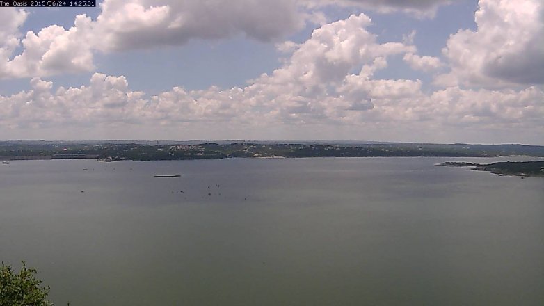 Lake Travis webcam, June 24, 2015 1:30 PM CT