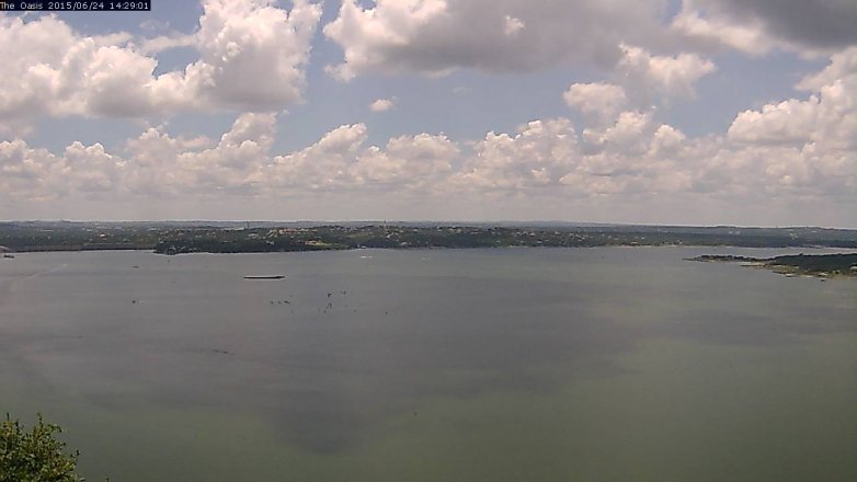 Lake Travis webcam, June 24, 2015 1:35 PM CT
