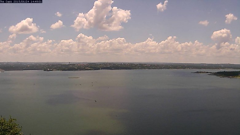 Lake Travis webcam, June 24, 2015 1:55 PM CT