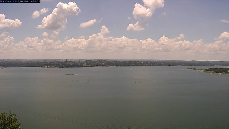 Lake Travis webcam, June 24, 2015 2:00 PM CT