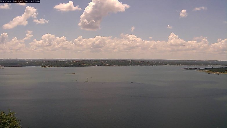 Lake Travis webcam, June 24, 2015 2:05 PM CT