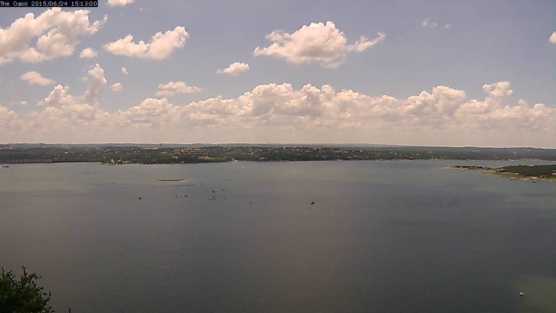 Lake Travis webcam, June 24, 2015 2:20 PM CT
