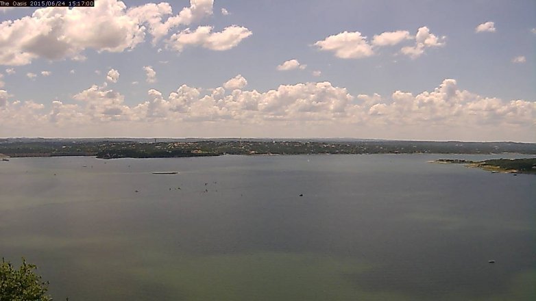 Lake Travis webcam, June 24, 2015 2:25 PM CT
