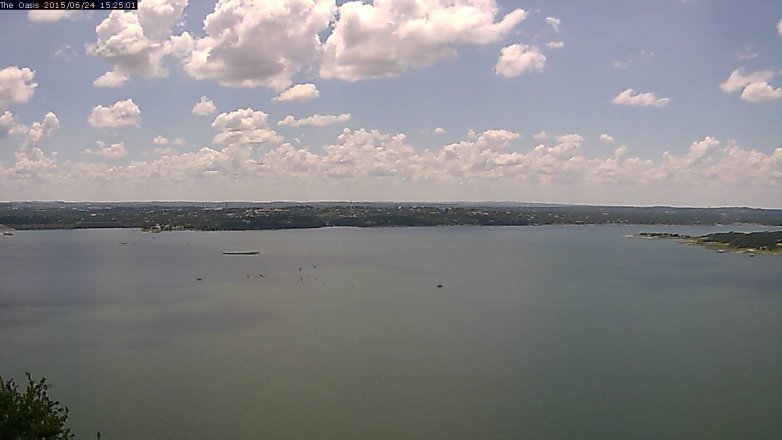 Lake Travis webcam, June 24, 2015 2:30 PM CT