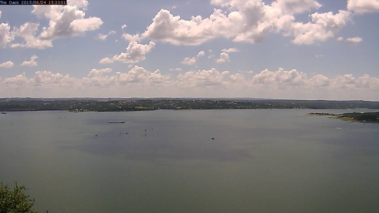Lake Travis webcam, June 24, 2015 2:40 PM CT