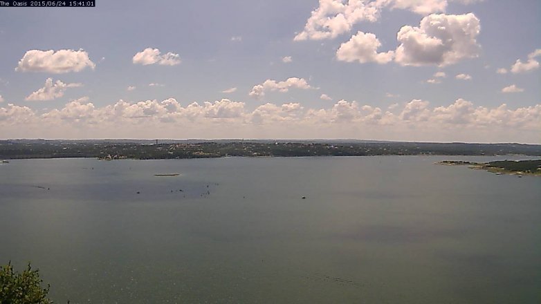 Lake Travis webcam, June 24, 2015 2:45 PM CT