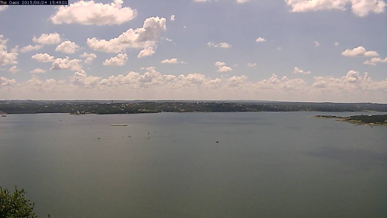 Lake Travis webcam, June 24, 2015 2:55 PM CT