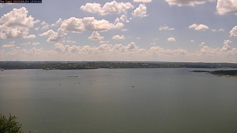 Lake Travis webcam, June 24, 2015 3:00 PM CT