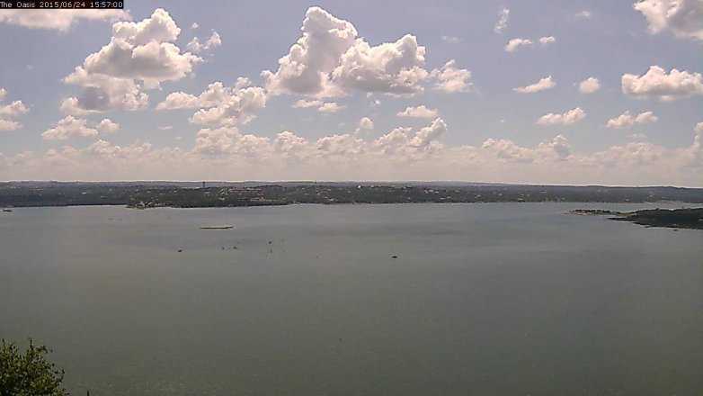 Lake Travis webcam, June 24, 2015 3:05 PM CT