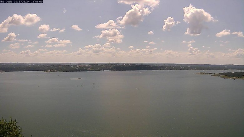 Lake Travis webcam, June 24, 2015 3:10 PM CT