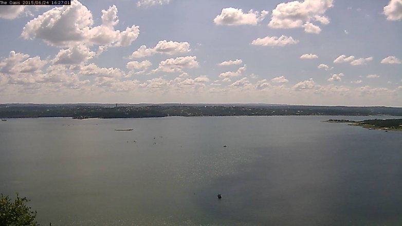 Lake Travis webcam, June 24, 2015 3:35 PM CT