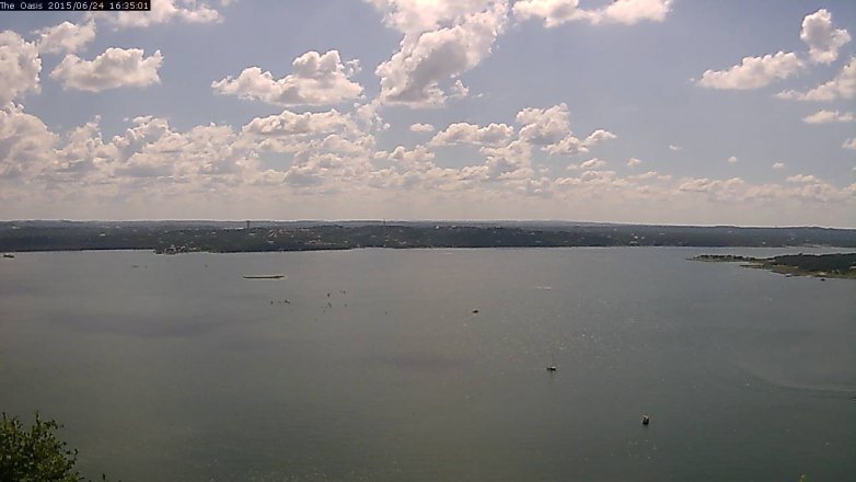 Lake Travis webcam, June 24, 2015 3:40 PM CT