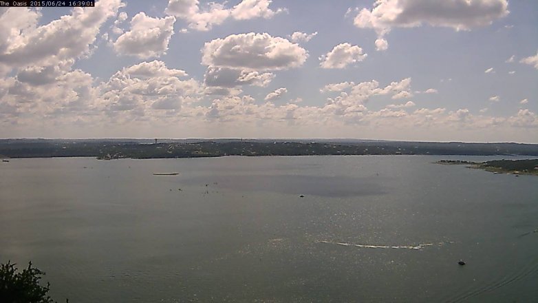 Lake Travis webcam, June 24, 2015 3:45 PM CT