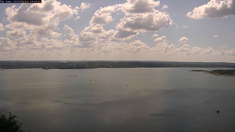 Lake Travis webcam, June 24, 2015 3:50 PM CT