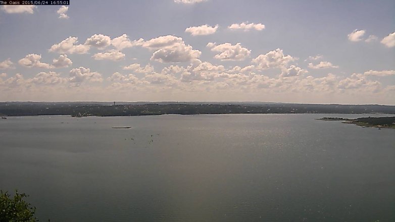 Lake Travis webcam, June 24, 2015 4:00 PM CT
