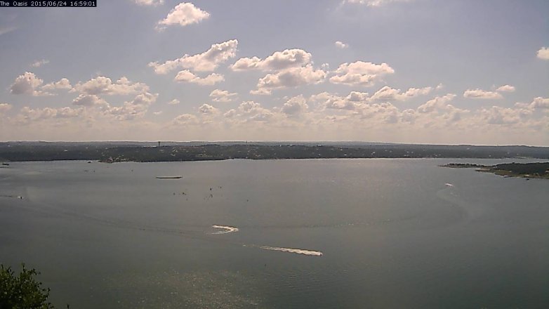 Lake Travis webcam, June 24, 2015 4:05 PM CT