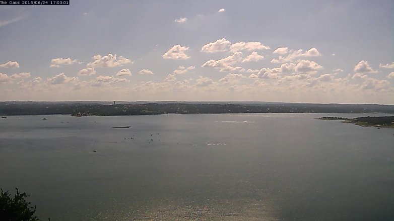 Lake Travis webcam, June 24, 2015 4:10 PM CT