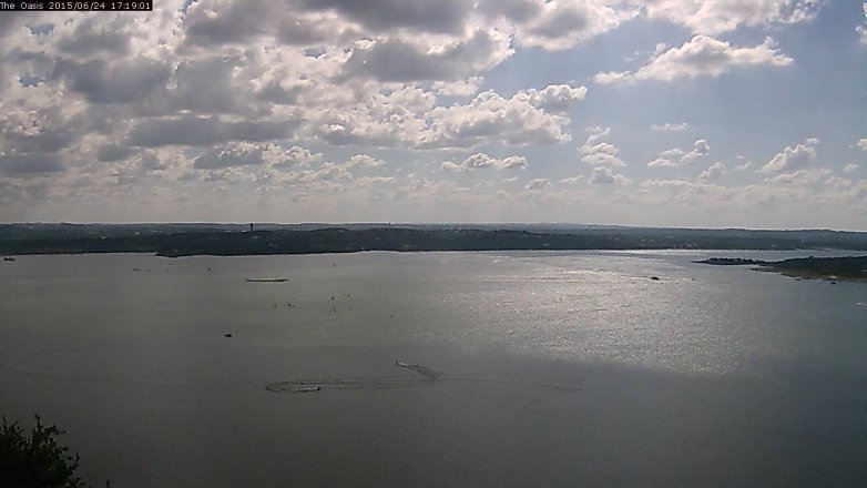 Lake Travis webcam, June 24, 2015 4:25 PM CT