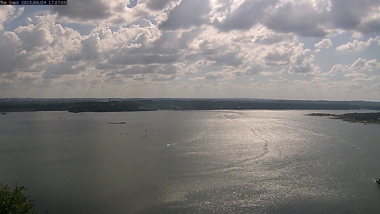 Lake Travis webcam, June 24, 2015 4:35 PM CT