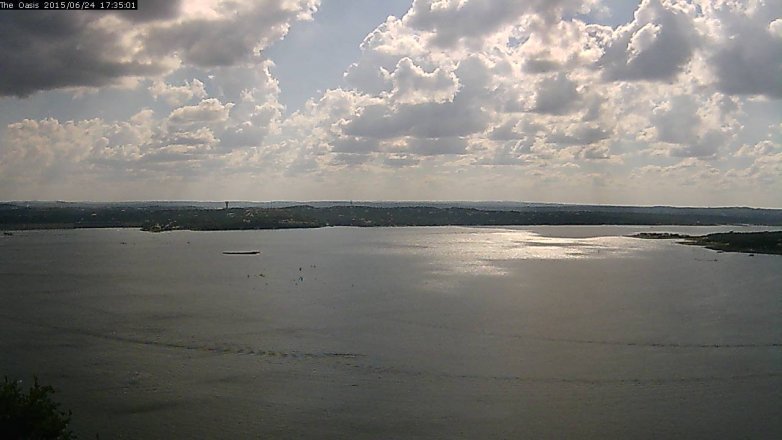 Lake Travis webcam, June 24, 2015 4:40 PM CT