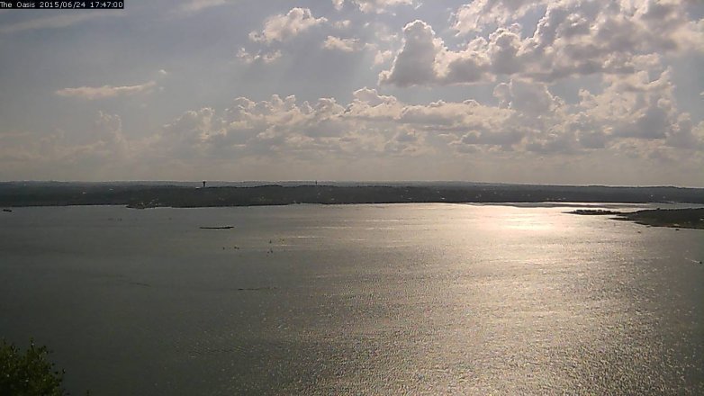 Lake Travis webcam, June 24, 2015 4:55 PM CT