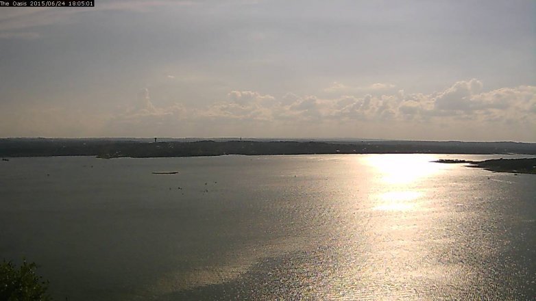 Lake Travis webcam, June 24, 2015 5:10 PM CT