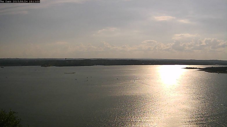 Lake Travis webcam, June 24, 2015 5:20 PM CT