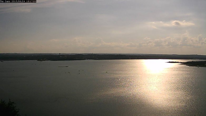 Lake Travis webcam, June 24, 2015 5:25 PM CT
