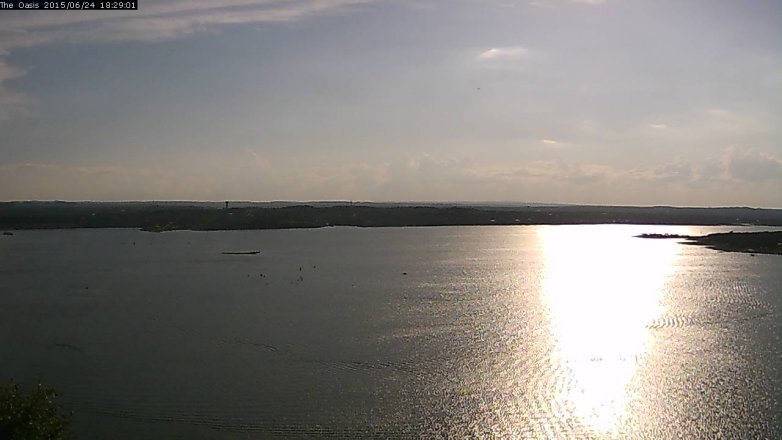 Lake Travis webcam, June 24, 2015 5:35 PM CT