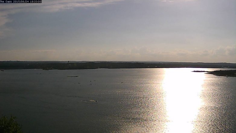 Lake Travis webcam, June 24, 2015 5:40 PM CT