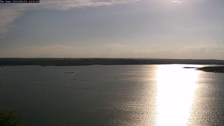 Lake Travis webcam, June 24, 2015 5:50 PM CT