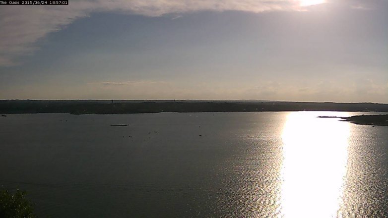 Lake Travis webcam, June 24, 2015 6:05 PM CT