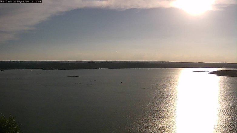 Lake Travis webcam, June 24, 2015 6:20 PM CT