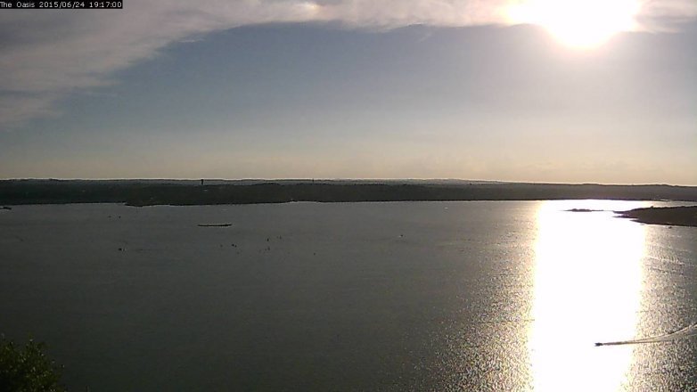 Lake Travis webcam, June 24, 2015 6:25 PM CT