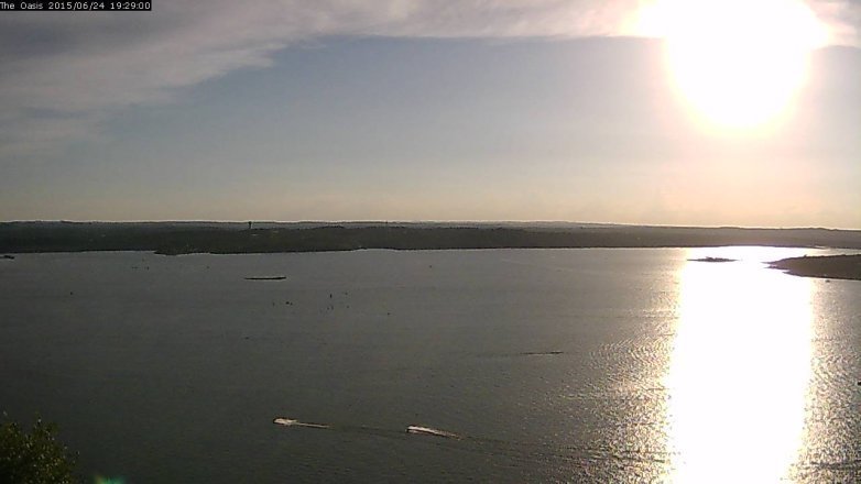 Lake Travis webcam, June 24, 2015 6:35 PM CT