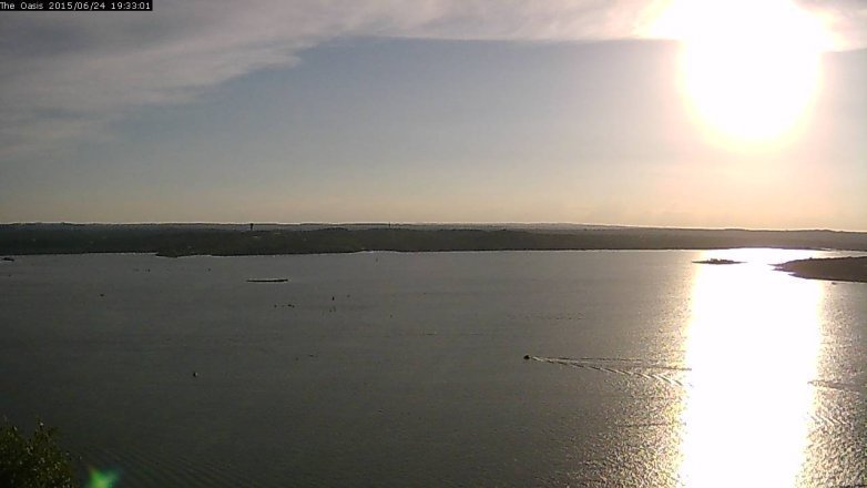 Lake Travis webcam, June 24, 2015 6:40 PM CT
