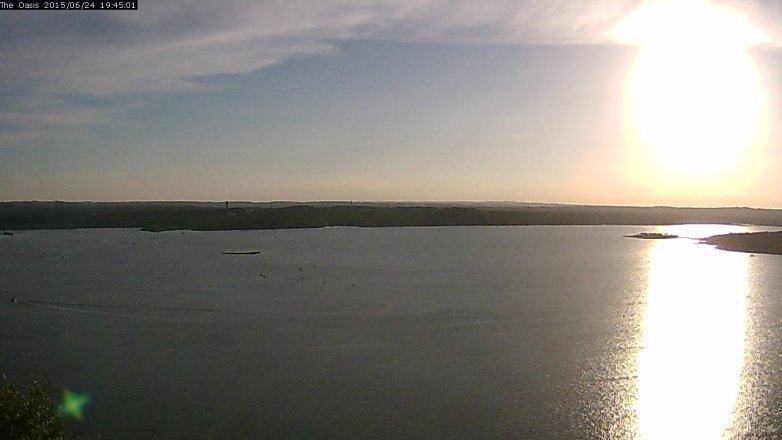 Lake Travis webcam, June 24, 2015 6:50 PM CT