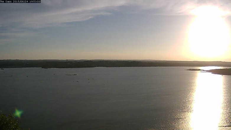 Lake Travis webcam, June 24, 2015 7:00 PM CT