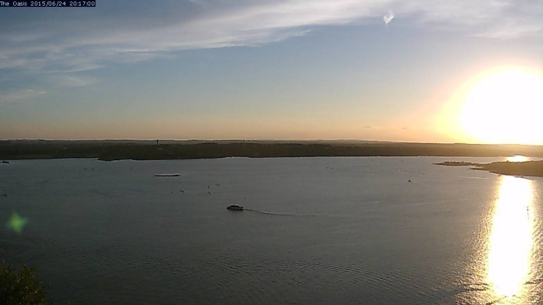 Lake Travis webcam, June 24, 2015 7:25 PM CT