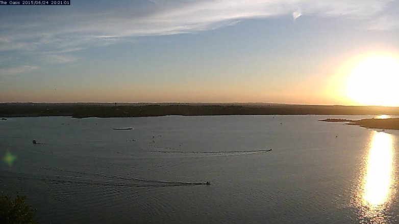 Lake Travis webcam, June 24, 2015 7:30 PM CT
