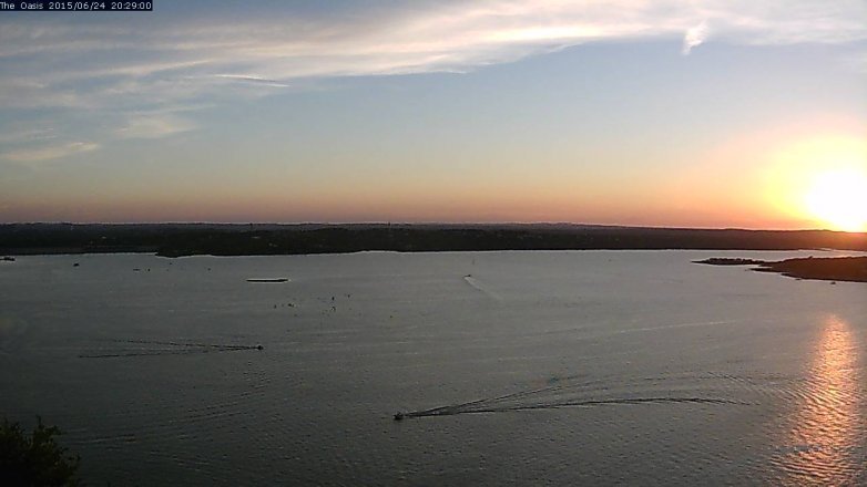 Lake Travis webcam, June 24, 2015 7:35 PM CT