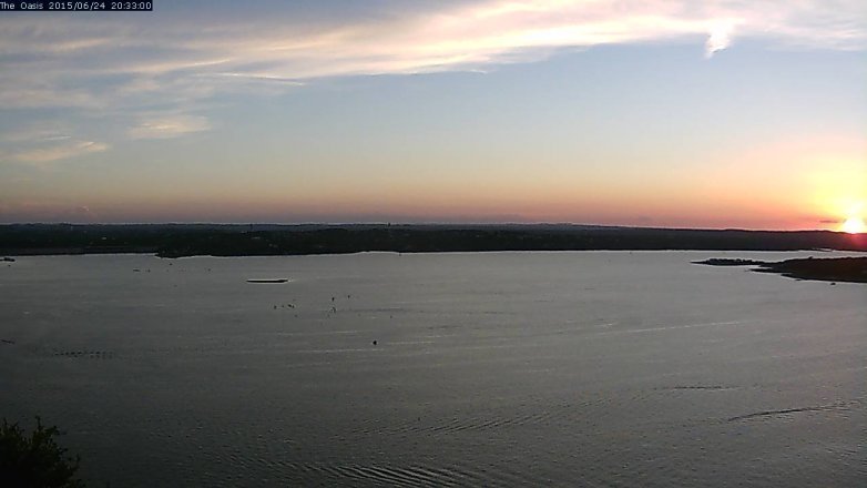 Lake Travis webcam, June 24, 2015 7:40 PM CT