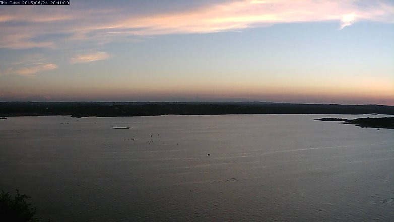 Lake Travis webcam, June 24, 2015 7:50 PM CT