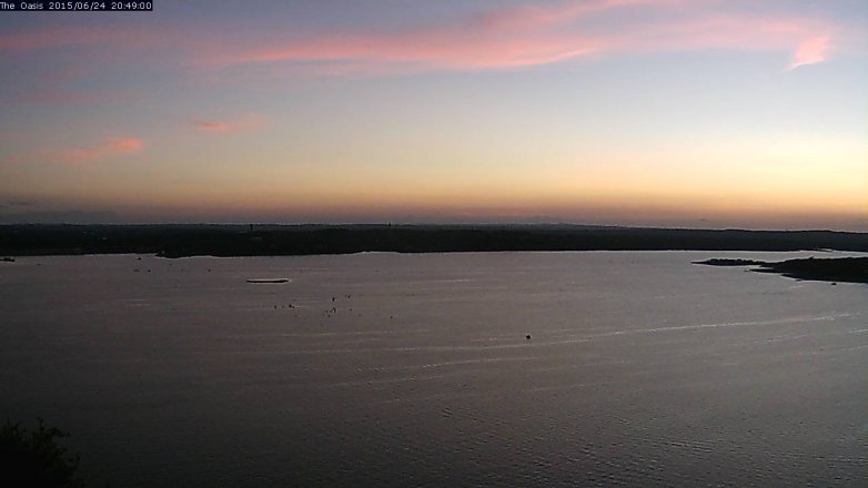 Lake Travis webcam, June 24, 2015 7:55 PM CT