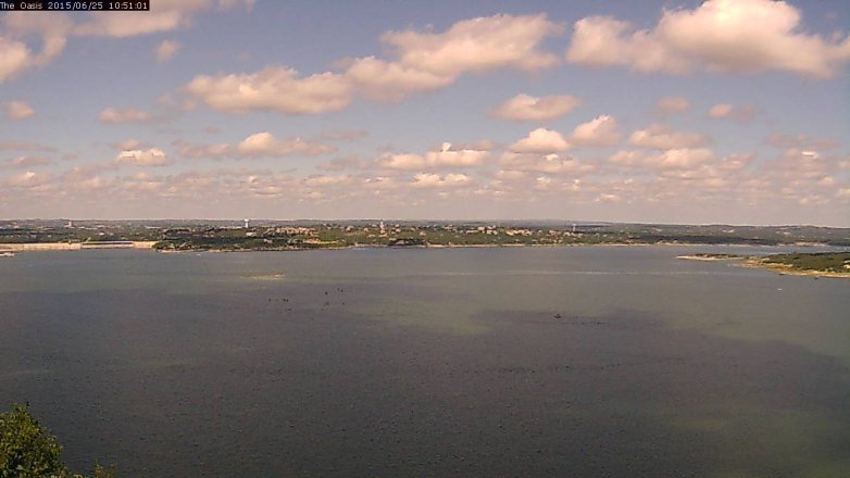 Lake Travis webcam, June 25, 2015 10:00 AM CT
