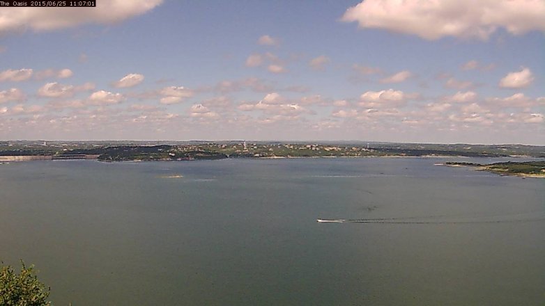 Lake Travis webcam, June 25, 2015 10:15 AM CT