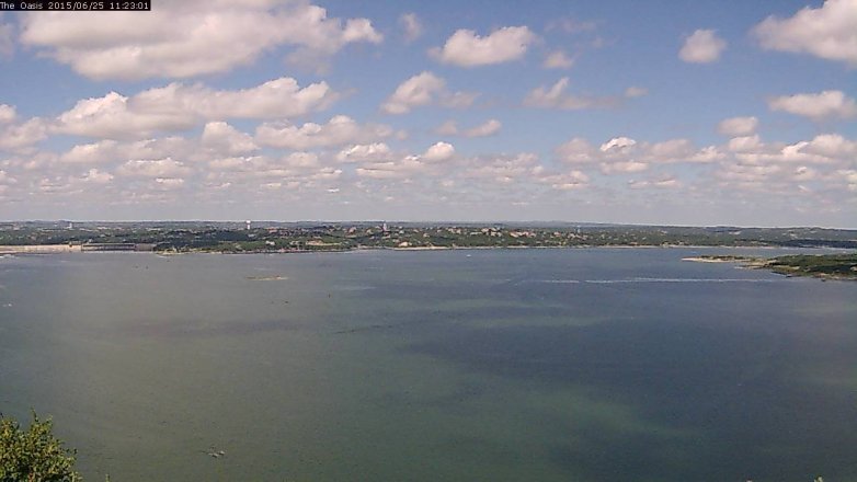 Lake Travis webcam, June 25, 2015 10:30 AM CT